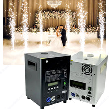 2pcs Remote DMX Control Cold Spark Machine, Titanium Sparkler Machine for Weddings & Events