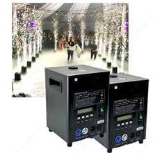 2pcs Remote DMX Control Cold Spark Machine, Titanium Sparkler Machine for Weddings & Events