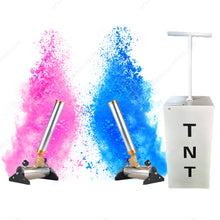 Handheld Gender Reveal Confetti Cannon, Celebration Popper for Weddings & Christmas, Paper Confetti Launcher for Festive Occasions