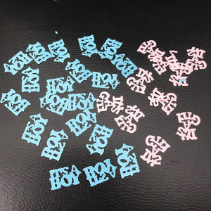 1 bag 15g It's A Boy Girl Christening Party Confetti It Is A Girl Baby Shower Confetti Sprinkles Scatters Table Decoration - Kesheng special effect equipment