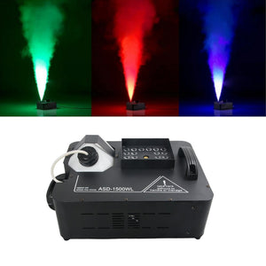 1500W RGB LED DMX Control Color Fog Smoke Machine Remote Fogging Machines for Stage DJ Home Party Wedding Effect - Kesheng special effect equipment