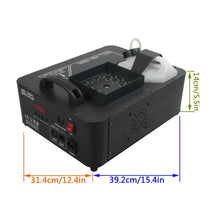 1500W RGB LED DMX Control Color Fog Smoke Machine Remote Fogging Machines for Stage DJ Home Party Wedding Effect - Kesheng special effect equipment