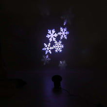 Christmas Lights Outdoor Waterproof LED Laser Snowflake Projector 12 Film Cards dj disco Light New Year's Decor For Home Garden - Kesheng special effect equipment