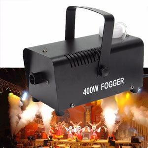 Mini LED RGB Wireless 400W Fog Smoke Mist Machine Stage Effect Disco DJ Party Christmas with Remote Control LED fogger - Kesheng special effect equipment