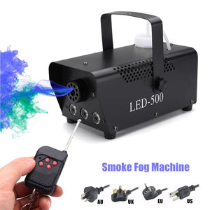 500W Fog Smoke Machine Disco Light LED Remote Control Christmas DJ Party Stage Light Christmas Decoration RGB Smoke Projector - Kesheng special effect equipment