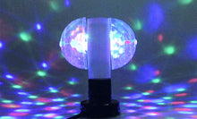E27 220V 110V LED Lamp RGB Bulb Night Light 6W Lumiere Lampada Auto Rotating Crystal Stage Magic double Balls DJ party effect - Kesheng special effect equipment