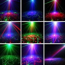 5 Holes 120 Patterns RGB Laser Light DJ Projector Disco LED Stage Effect Lighting for Home Party Entertainment - Kesheng special effect equipment