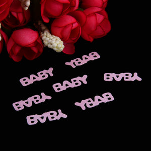 60g BABY Party Confetti Cute Baby Letter Parties Decor Shower Birthday Gift Table Decoration Party Supply Confetti - Kesheng special effect equipment