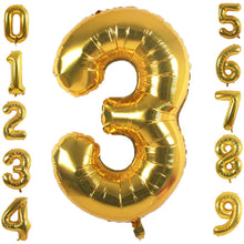 PartyMart gold Foil Balloons Number 1, 42 inch