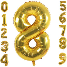 PartyMart gold Foil Balloons Number 1, 42 inch