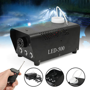 Wireless control LED 500W Fog Smoke Machine Remote RGB color Smoke ejector LED DJ Party Stage Light Smoke Thrower - Kesheng special effect equipment