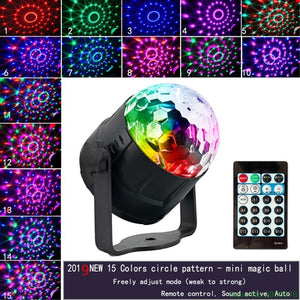 Mini LED Stage Light Magic Effect Rotating Laser Lighting Lamp Multicolor Disco Ball For Bar Home Party Decoration - Kesheng special effect equipment