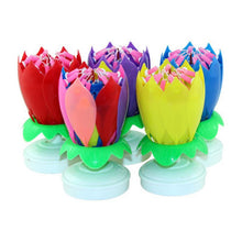 New 14 Candles Music Birthday Cake Candles Creative Lotus Flower Festival Decorative Music Party - Kesheng special effect equipment