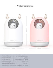 Anti virus Disinfection Sterilize Home Appliances USB Humidifier 300ml Cute Pet Ultrasonic Cool Mist Aroma Air Oil Diffuser Romantic Color LED Lamp Humidificador - Kesheng special effect equipment