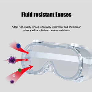 Protective Safety Goggles Wide Vision Indirect Vent Anti-Fog Medical Splash Goggles Protective Glasses - Kesheng special effect equipment