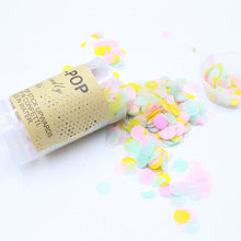Push Pop Party Confetti Poppers for Wedding Happy Birthday Flower Mini Round Confetti Gender Reveal Party Decoration