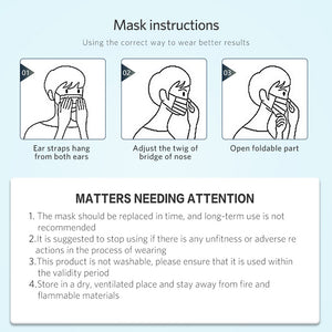 50PCS Pre Sale mouth mask pm2.5 Activated anti virus carbon prevent Anti virus formaldehyde Bacteria proof anti virus medical surgical face mouth mask N95 - Kesheng special effect equipment
