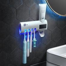 Uv Light Sterilizer Toothbrush Holder Antibacteria Disinfecting Punch Free Waterproof Toothpaste Dispenser Fast Delivery - Kesheng special effect equipment