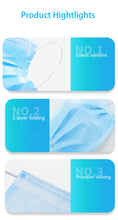 50pc In Stock Non Woven 3 Layer Mouth Mask Disposable Mask Anti-dust Safe Breathable Ear loop anti virus medical surgical Face Masks - Kesheng special effect equipment