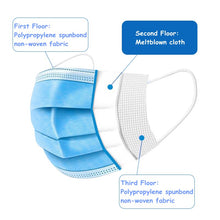 Fast delivery high quality 3-layer mask Face Mouth Masks Non Woven Disposable Anti-Dust Meltblown cloth Masks Earloops Masks - Kesheng special effect equipment