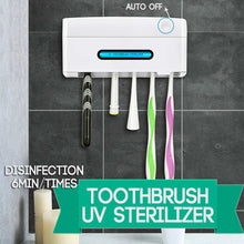 UV Light Ultraviolet Toothbrush Sterilizer Holder 5 in 1 Automatic Toothpaste Squeezers Dispenser Home Bathroom Set NEW - Kesheng special effect equipment