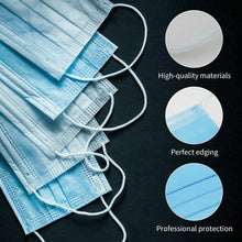 Hot Sale ! ! ! 50/100/200 pcs In Stock Solid Color Face Mouth Masks Non Woven Disposable Anti-Dust Surgical Earloops Masks - Kesheng special effect equipment