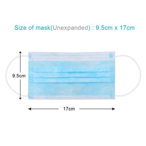 50PCS Disposable Protective Medical masks 3 Layers Dustproof Facial Protective Cover Masks Maldehyde Prevent bacteria Masks - Kesheng special effect equipment