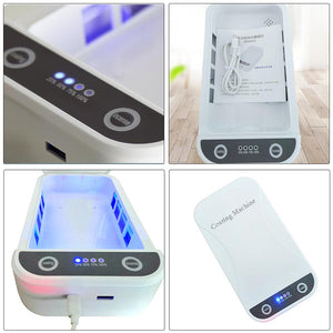 Portable UV Sterilizer Box Case Sanitizer Box Disinfection Machine Disinfector for Face Mouth Masks Phone Watches Glasses - Kesheng special effect equipment