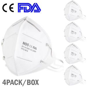 4 PCS KN95 CE Certification Face Mask N95 FFP3 Mouth Mask Anti-Dust Anti Smog Strong Elastic Earloop Salon Mouth Face Masks - Kesheng special effect equipment
