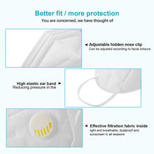 KN95 Valve Mask 5 Layer Anti Flu Infection 5/10 pcs N95 Protective Masks ffp2 Respirator PM2.5 Safety Same As KF94 FFP3 Reusable - Kesheng special effect equipment