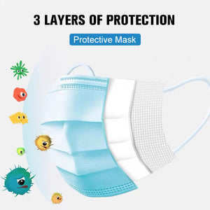 Medical Surgical Mask 3 Layers Disposable Face Mask Virus Filter Anti Dust Mask Virus Dust bacteria Mask Medical - Kesheng special effect equipment