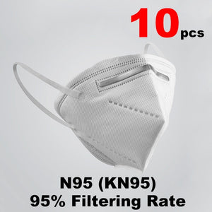 N95 Masque 6 Layers Mask Bacteria proof Anti Infection Mask Particulate Mouth Respirator Anti PM2.5 Safety Protective Mask - Kesheng special effect equipment