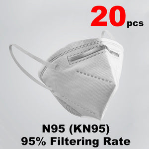 In stock PM2.5 KN95 Mask Filtration Anti-virus Mask Anti Bacterial Dust Protection against Droplet FFP2 N95 Mask Reuses Masque - Kesheng special effect equipment