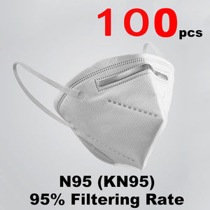 In stock PM2.5 KN95 Mask Filtration Anti-virus Mask Anti Bacterial Dust Protection against Droplet FFP2 N95 Mask Reuses Masque - Kesheng special effect equipment