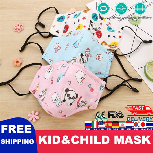 New Cartoon Children Mask With 10 Filters PM 2.5 Kids Mouth Face Mask 2020 In Stock !!! Reusable KN95 Mask Dust-proof Sterile - Kesheng special effect equipment