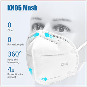 50Pcs Face Mask N95 Anti Influenza Anti-fog Mouth Masks Kn95 95% Same Protective as KF94 FFP2 DHL Free Shipping  mask 100 - Kesheng special effect equipment