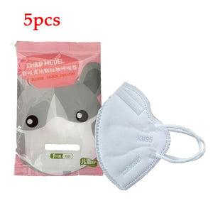 5/10pcs Kids KN95 Mask Child Safety 4 Layer Protective Mask Anti Dust PM2.5 Masks N95 Respirator Filter Valve Child Face Mask - Kesheng special effect equipment