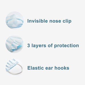 Anti-Pollution 3 Layer Mask Dust Protection Masks Disposable Mask For Kids Elastic Ear Loop Filter Safety Mask - Kesheng special effect equipment