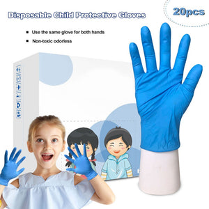 20pcs/lot Children Disposable Latex Gloves Nitrile Gloves Protective Gloves Home Food Cosmetic Disposable Glove for Left Right - Kesheng special effect equipment