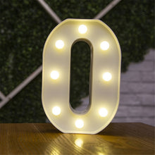 Luminous LED Letter Night Light Creative 26 English Alphabet Number Battery Lamp Romantic Wedding Party Valentine's Day Decor - Kesheng special effect equipment