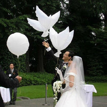 1pcs Flying White Dove Balloons Wedding Globos Balao Dove Balloons Peace Bird Ball Pigeons Peace Dove Foil Balloons - Kesheng special effect equipment