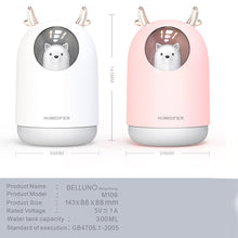 Anti virus Disinfection Sterilize Home Appliances USB Humidifier 300ml Cute Pet Ultrasonic Cool Mist Aroma Air Oil Diffuser Romantic Color LED Lamp Humidificador - Kesheng special effect equipment