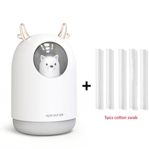 Anti virus Disinfection Sterilize Home Appliances USB Humidifier 300ml Cute Pet Ultrasonic Cool Mist Aroma Air Oil Diffuser Romantic Color LED Lamp Humidificador - Kesheng special effect equipment