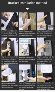1000ml Soap Dispenser Automatic Smart IR Sensor Induction stand floor Hand Sanitizer Pump Detergent Dispenser for Public place