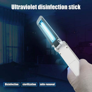 ZK20 Dropshipping UVC Light Tube UVC sterilizers UV Light Wand Rechargeable LED Flashlight UV Disinfection Home lamp 40 LED