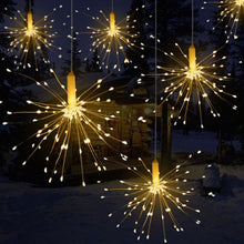 Festival Hanging Starburst String Lights 100-200 Leds DIY firework Copper Fairy Garland christmas lights outdoor Twinkle Light