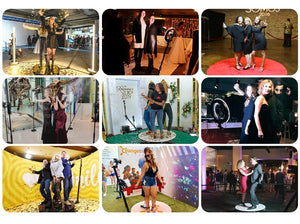 Automatic Slow Spinning Live BackDrop Portable Camera 360 Degree Photo booth Photobooth Machine Video 360 Photo Booth