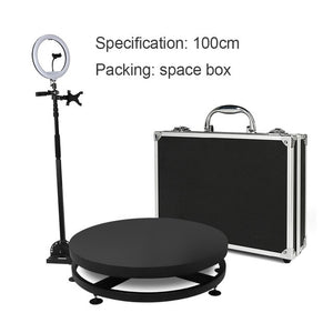 360 Photo Booth Machine Slow Motion Rotating Portable Selfie Platform Spin Photo Booth Stand Automatic Spinning Video
