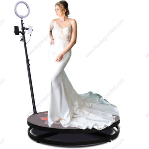 360 Photobooth Machine 360pro Slow Motion Rotating Portable Selfie Platform Spin Degree Photo Booth Revospin Automatic 80cm 32in