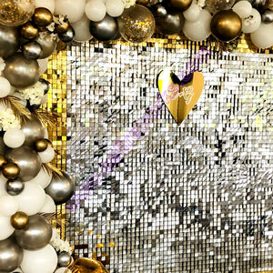 Light Gold Shimmer Sequin Wall Panel Sparkle  Metallic Active Spangle Art Decor Backdrops Photo Party Event Marketing Venue show